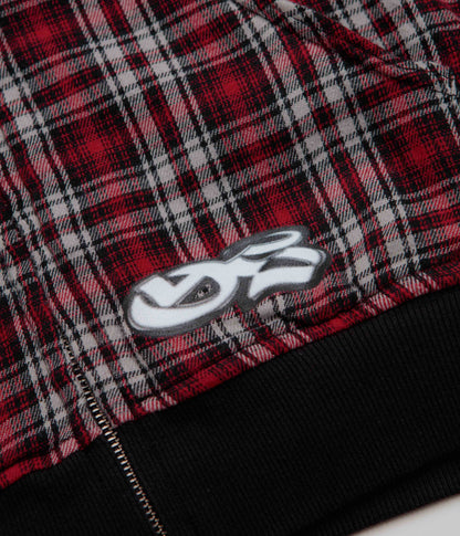 Yardsale Reversible Flannel Hoodie - Red / Black