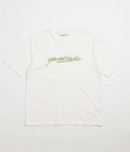 Yardsale Script T-Shirt - White / Green