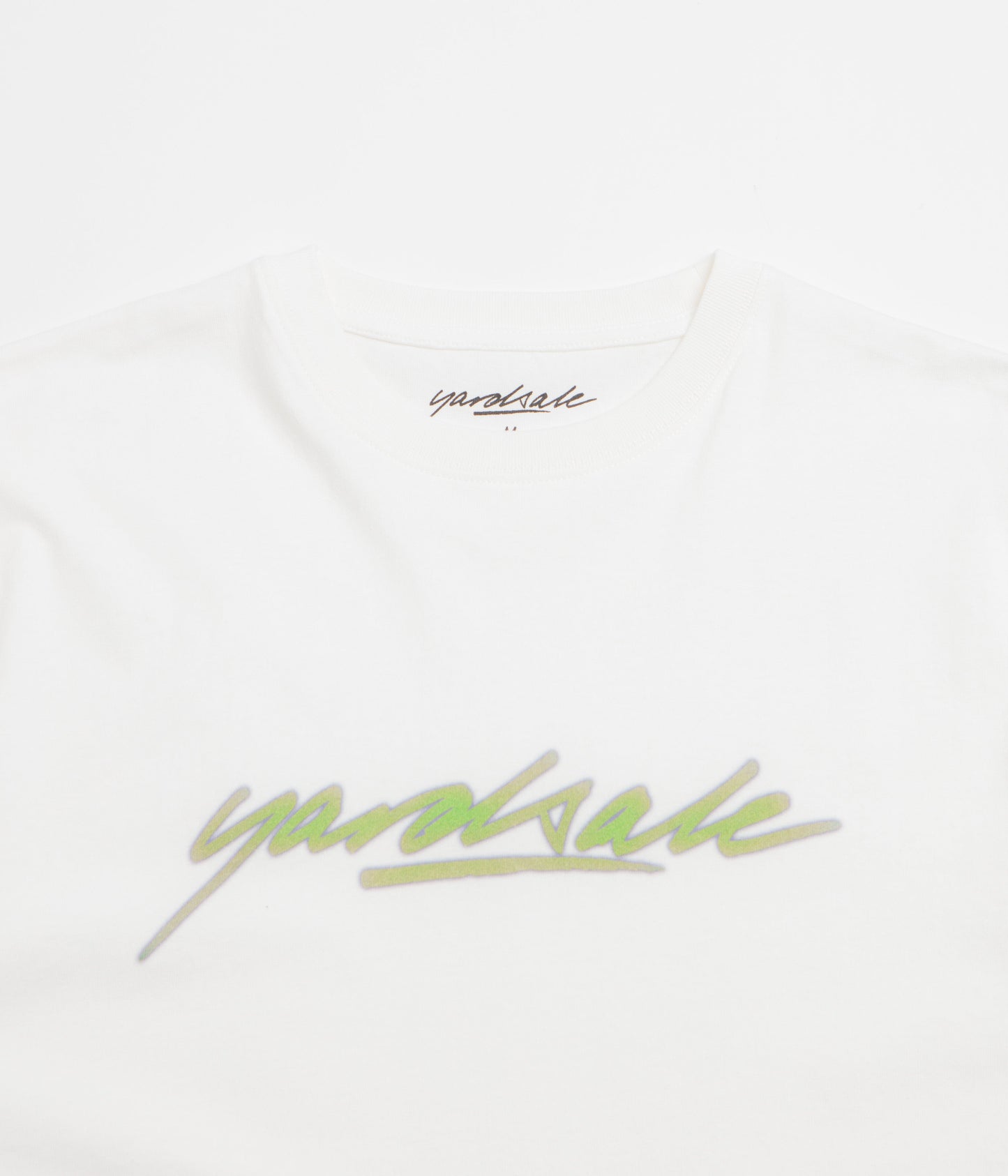 Yardsale Script T-Shirt - White / Green