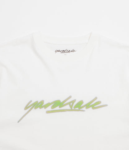 Yardsale Script T-Shirt - White / Green