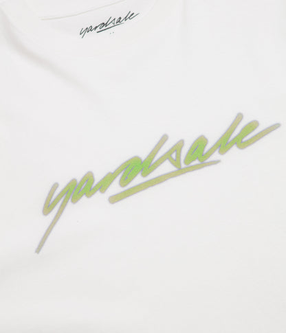 Yardsale Script T-Shirt - White / Green
