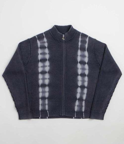 Yardsale Tie Dye Full Zip Sweatshirt - Navy
