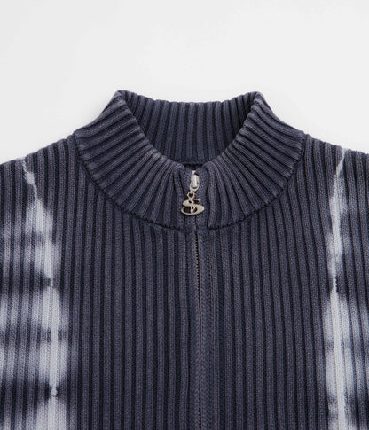 Yardsale Tie Dye Full Zip Sweatshirt - Navy