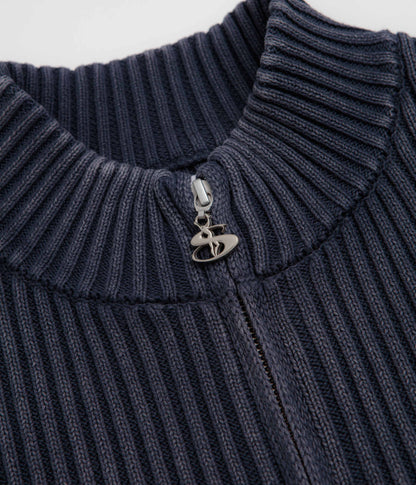Yardsale Tie Dye Full Zip Sweatshirt - Navy