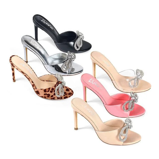 Zaha Slip On High Heels  (Pink)